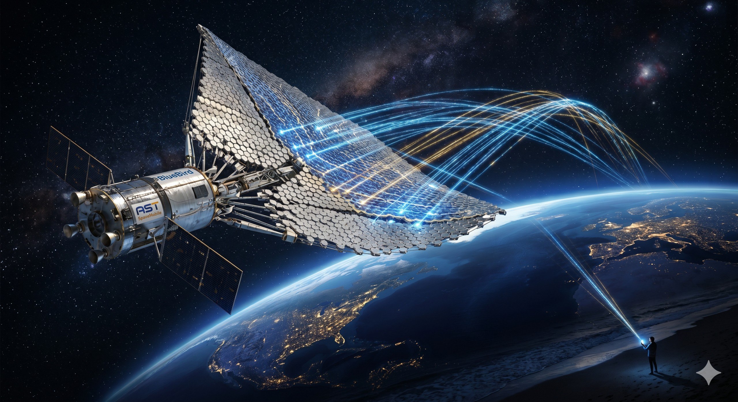 AST SpaceMobile 藍鳥星座：直連手機的大天線 LEO 網路如何重塑萬億連接市場
