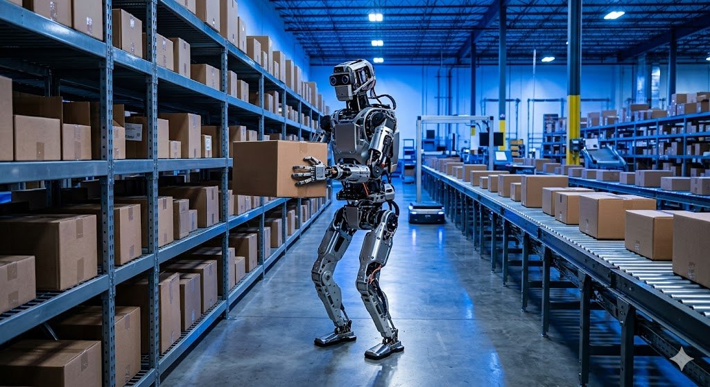 Boston Dynamics Atlas人形機器人完成全自主倉儲搬運輪班作業