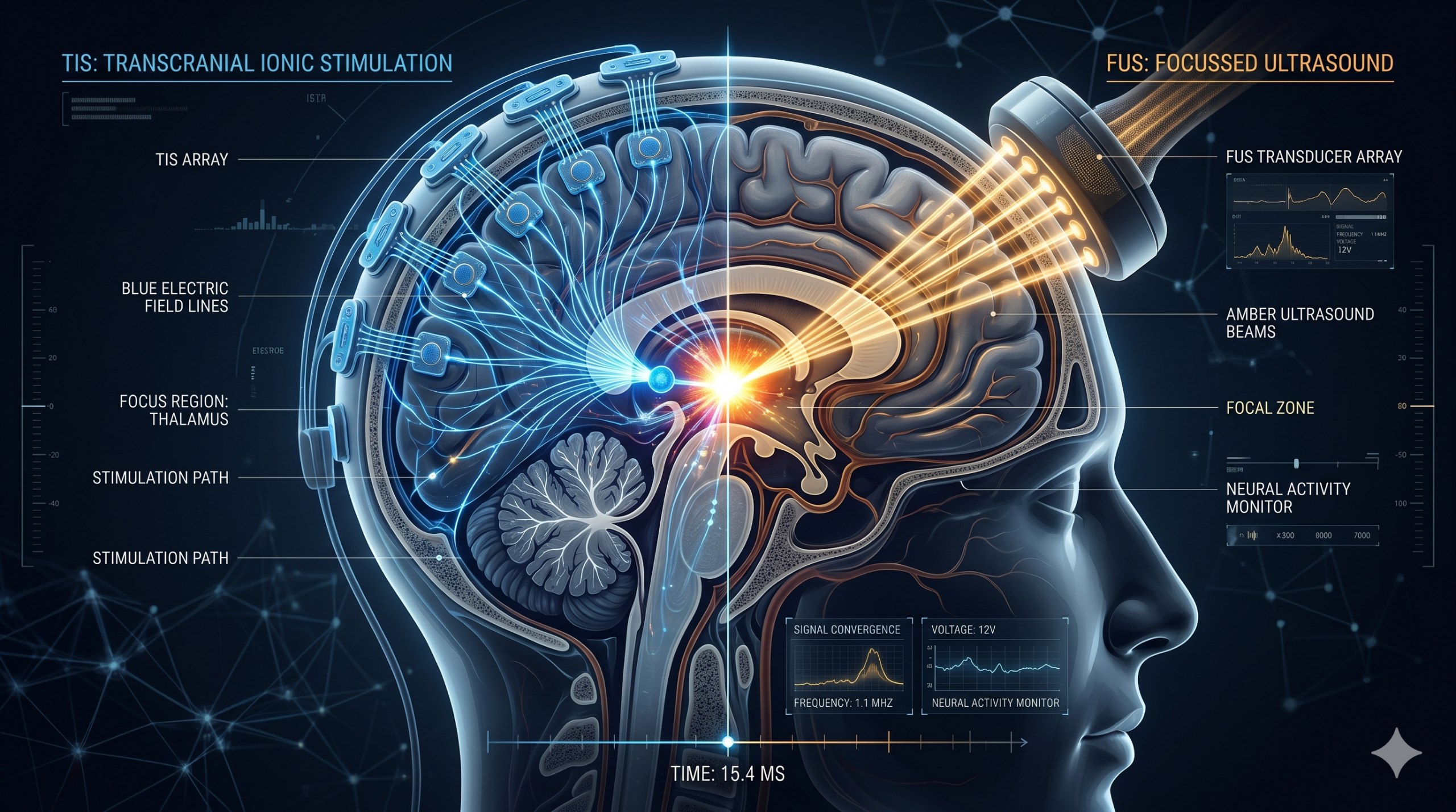 無創深層腦刺激革命：Temporal Interference 與聚焦超音波如何改寫神經疾病治療
