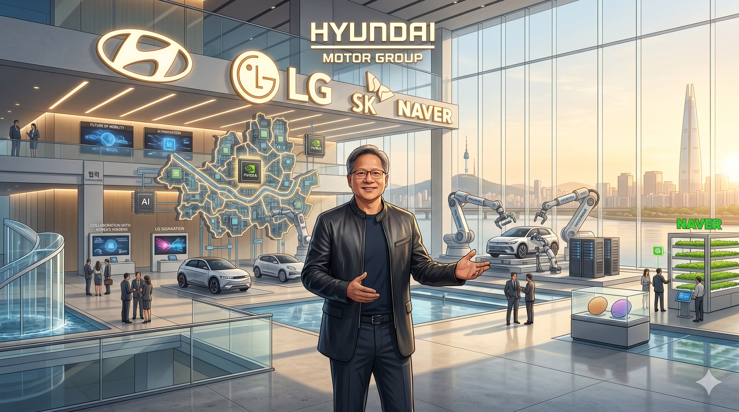 黃仁勳首爾外交：NVIDIA 如何將南韓從晶片供應商升級為物理 AI 戰略夥伴