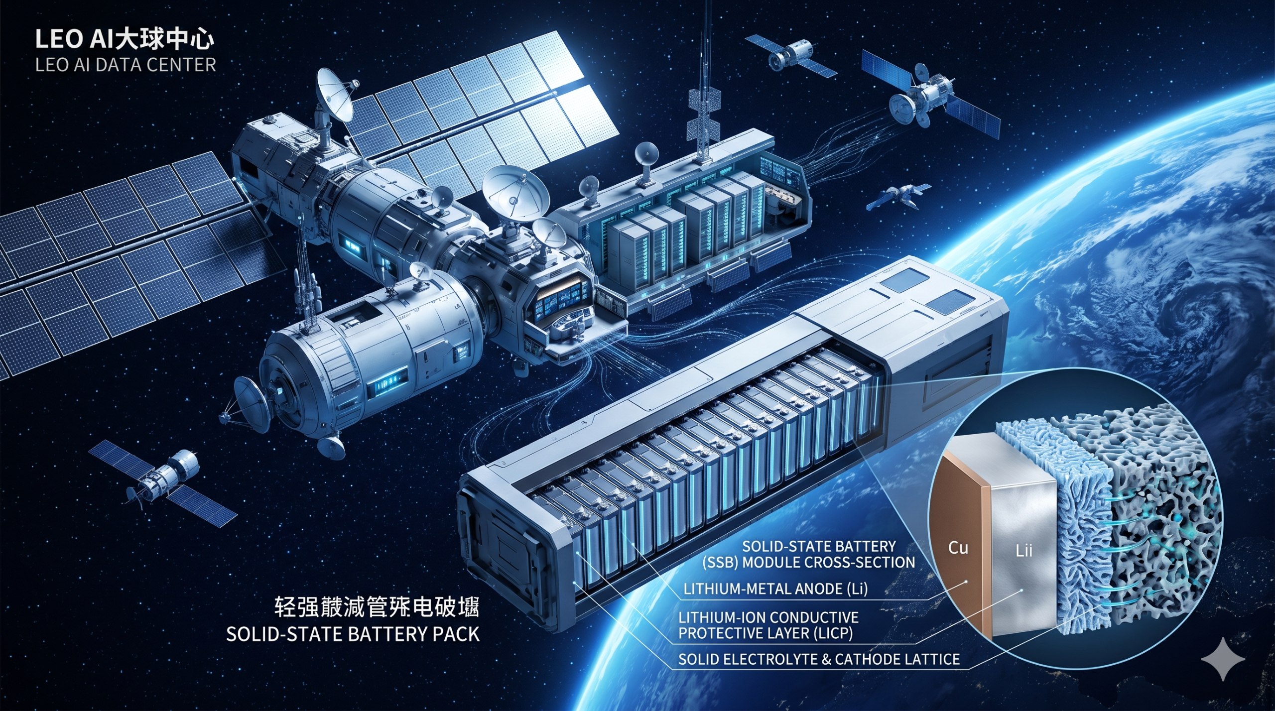 太空電池競賽升溫：Solidion 30 項專利鋰金屬電池如何為軌道 AI 資料中心與月球經濟供電