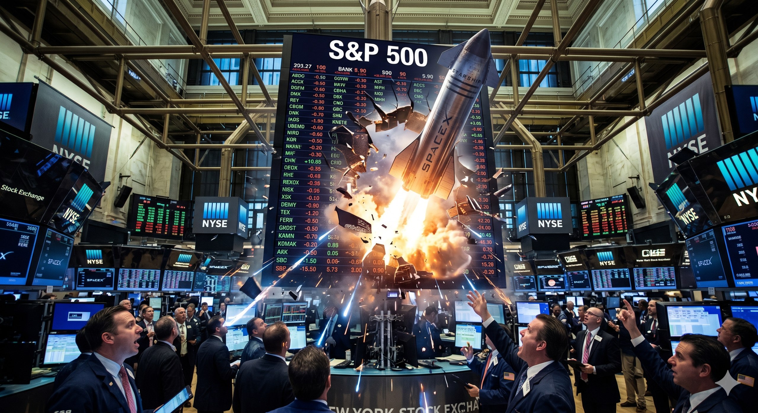 S&P 500 關閉快車道：SpaceX 巨型 IPO 失速，指數基金買盤落空